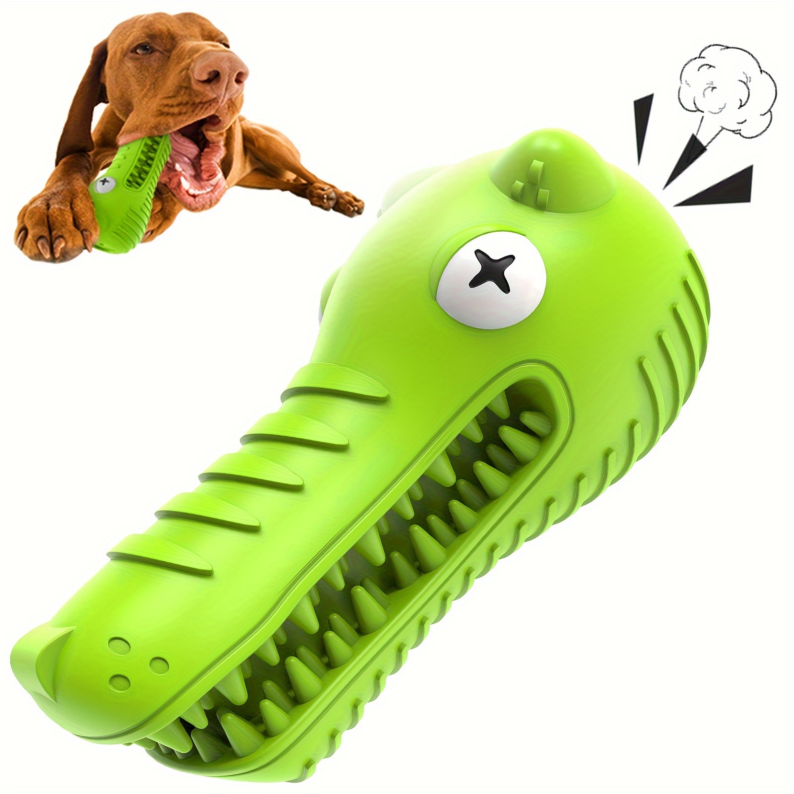 Tooth shaped outlet dog toy