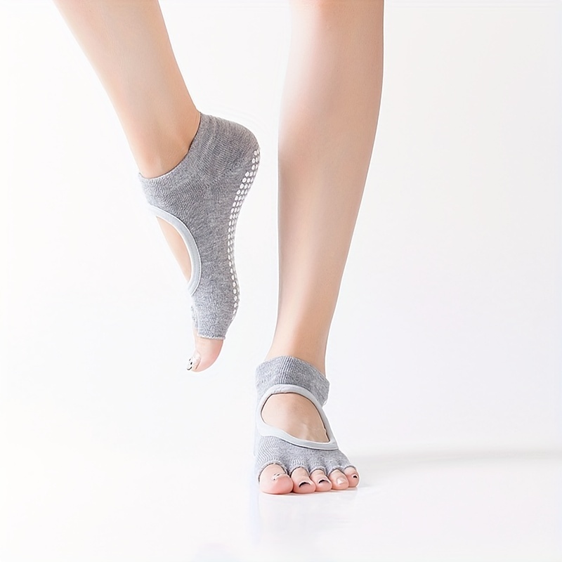 Calcetines Yoga Mujer Calcetines Deportivos Antideslizantes - Temu Spain