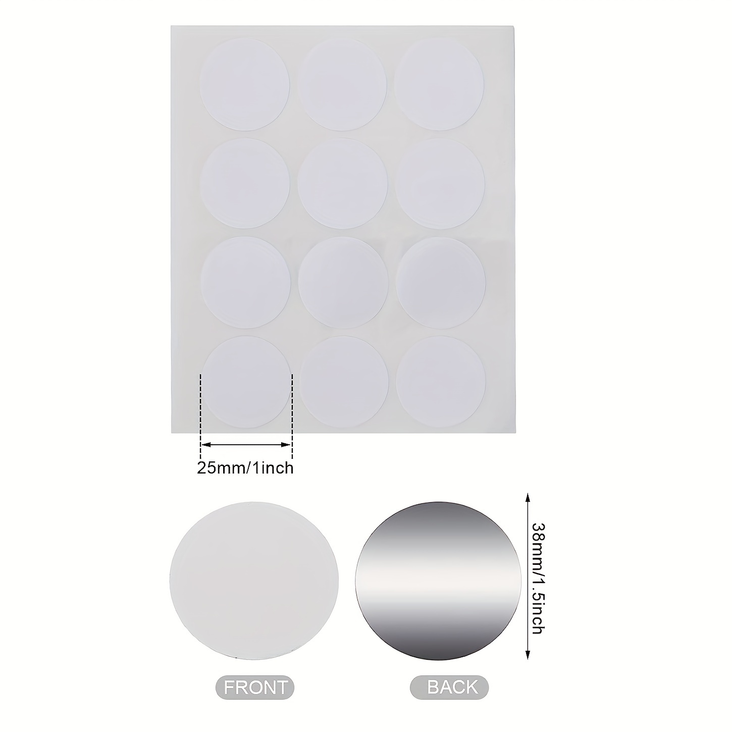 50/10Pcs Metal Sublimation Blanks Photo Decorations Aluminum Plate