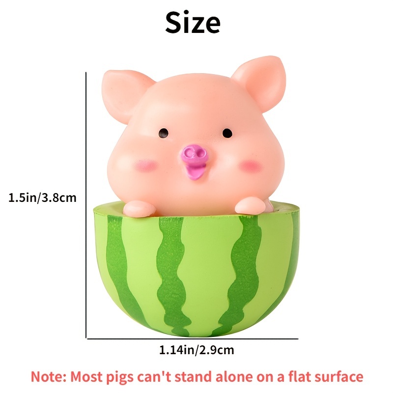 Cute Piggy Ready To Play, Mini Pig, Fairy Garden Pig