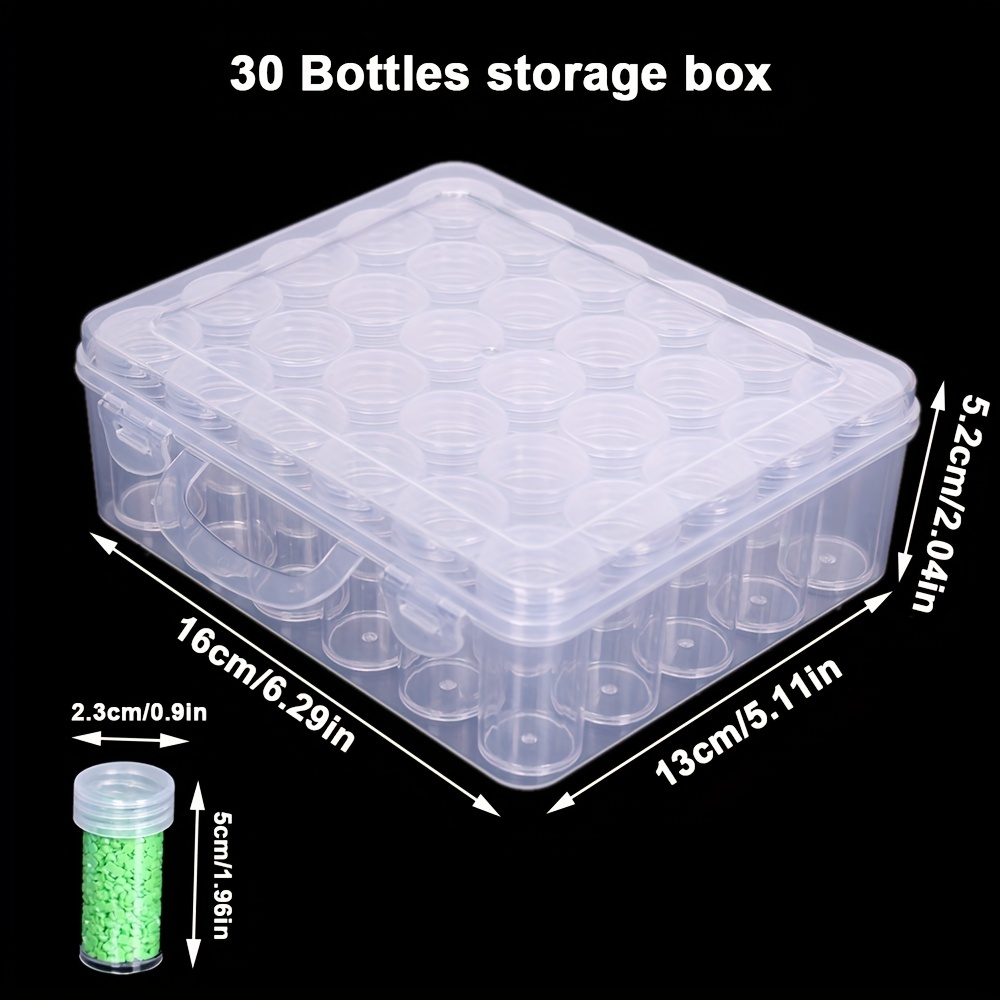 60 Slots Round Bottle Crafts Beaded Storage Organizer - Temu