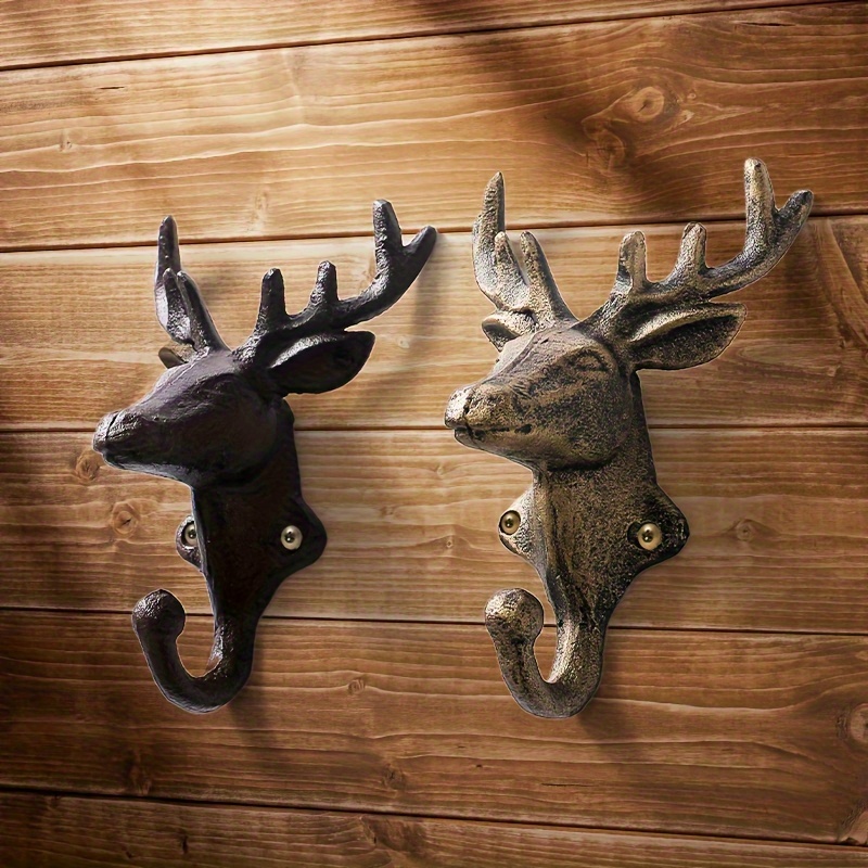 Antler Shaped Coat Hooks Cast Iron Wall Hooks Decorative - Temu Canada