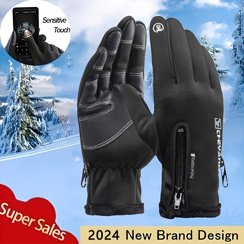 Stay Warm Dry: Windproof Waterproof Touch Screen Mittens - Temu Canada