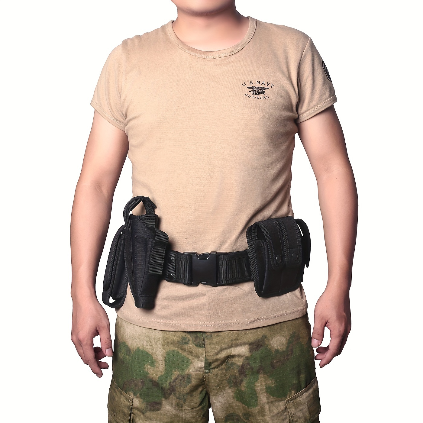Belt Style Shirt Men's Police Military Unisex Shirt Anti - Temu