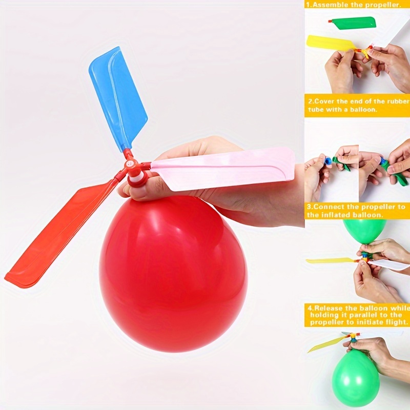 

2pcs Random Color Helicopter Balloons Creative Toys, Outdoor Toys Multiple Party Games Halloween、christmas Gift、thanksgiving Day