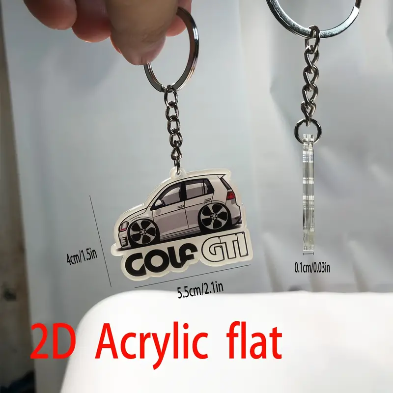 Golf Gti Auto Schlüsselanhänger Anhänger Tacrylic - Temu Austria