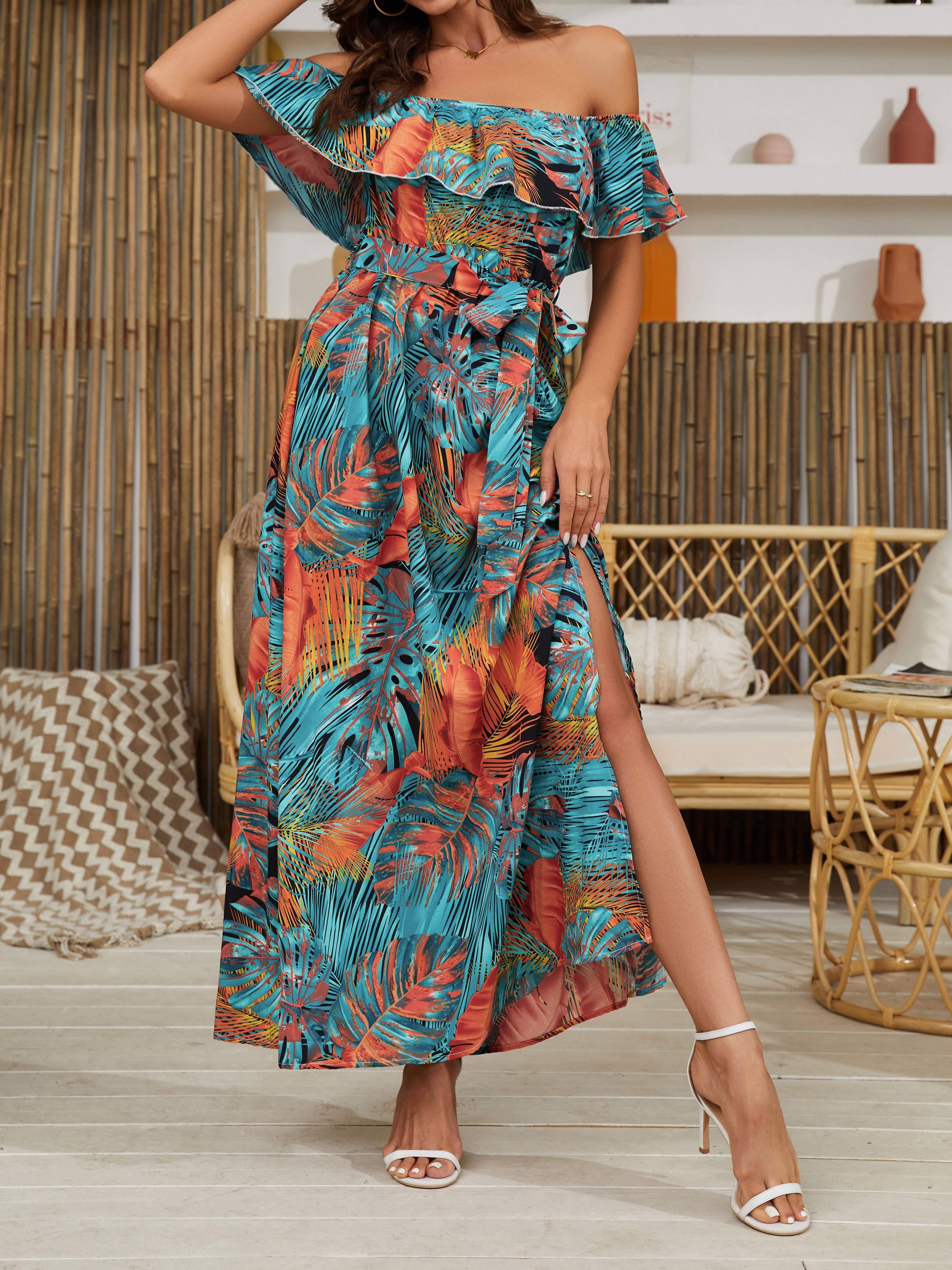 Tropical Print Dress as a Tunic — Live Love Blank