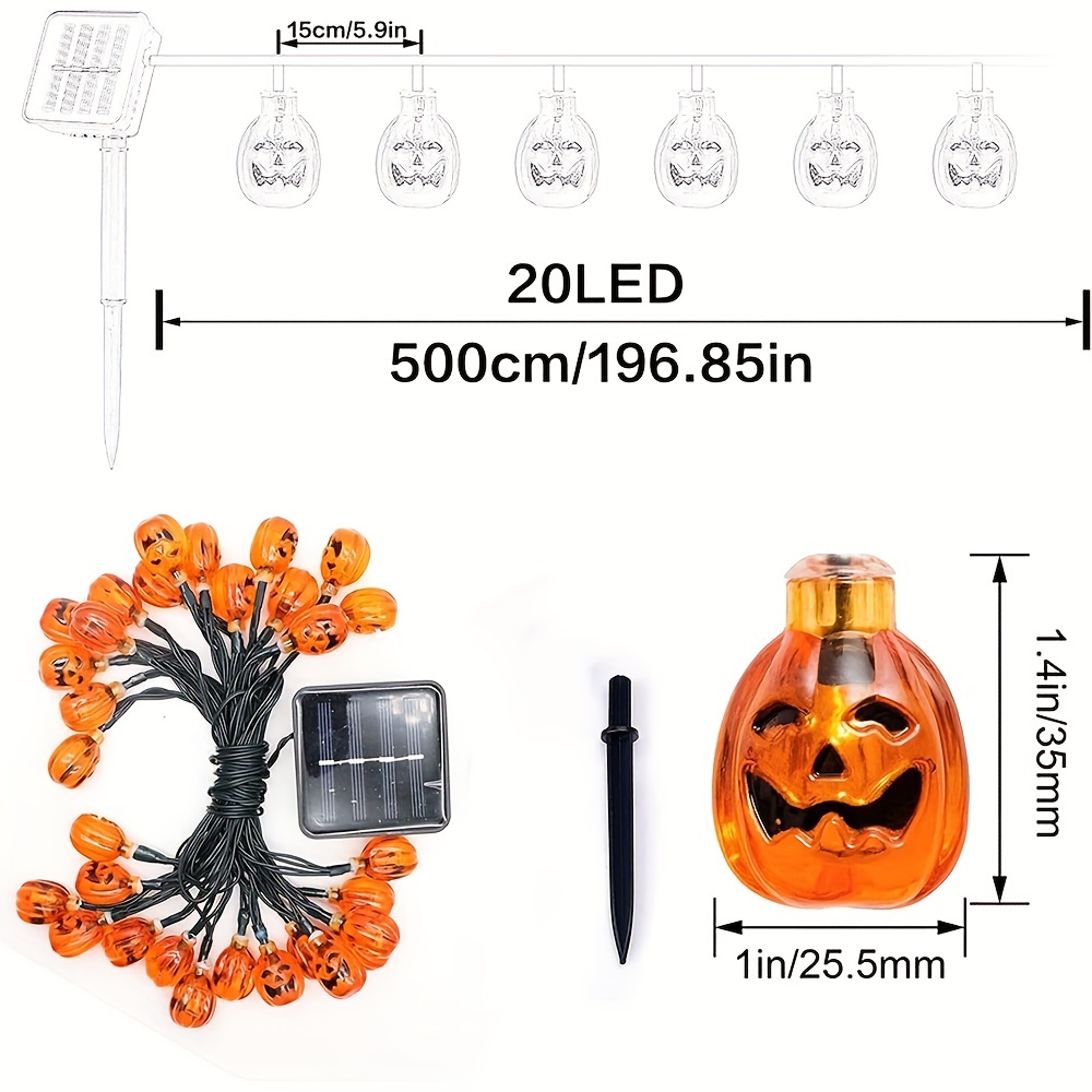 Halloween Atmosphere Light Submersible Led Pumpkin - Temu