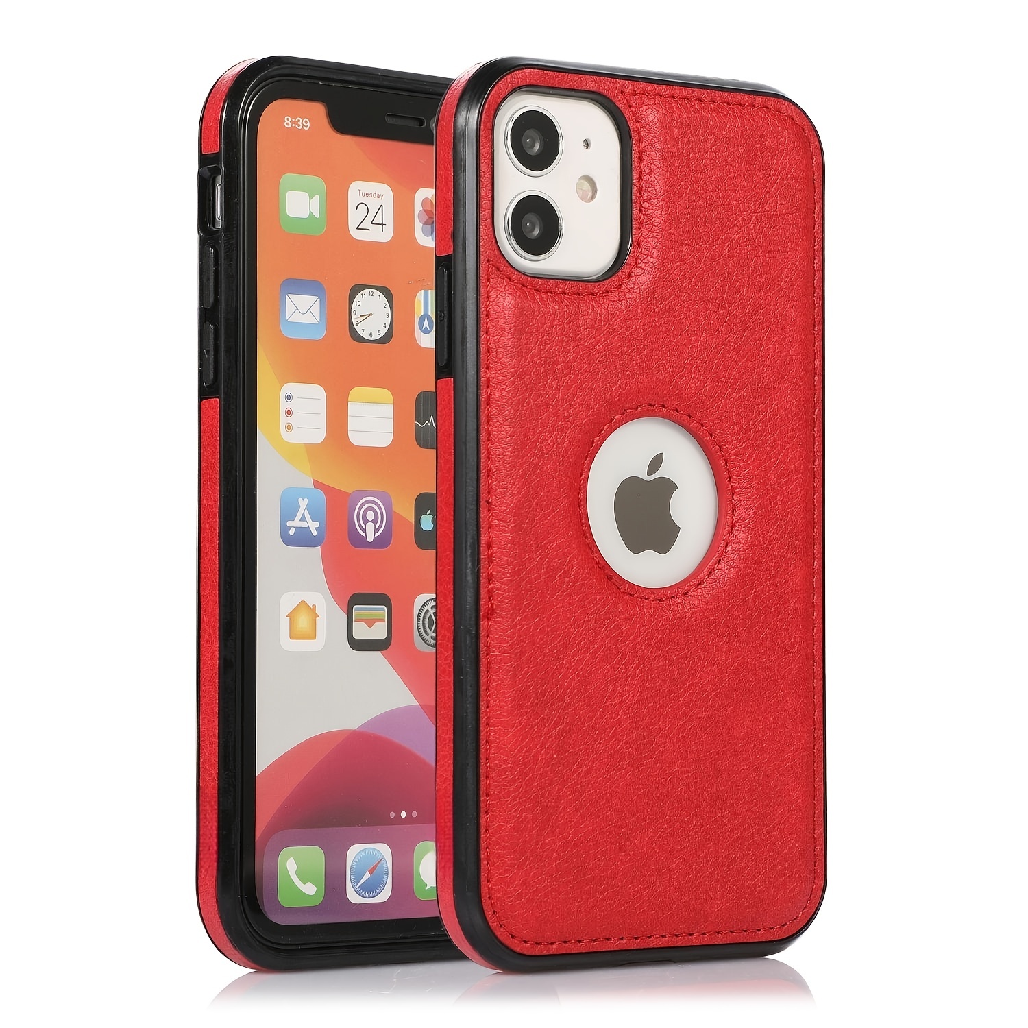 funda con logotipo de impresión completa con estilo y simple para iphone 13  12 11 pro max xs max xr Deng Xun