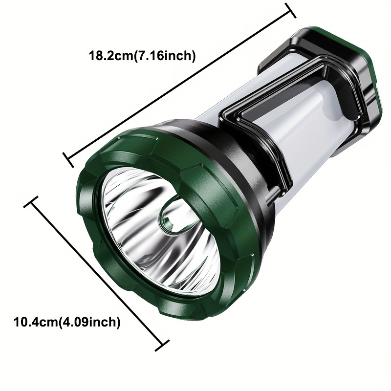 Led Camping Flashlight, High Power Rechargeable Bright Portable Handheld  Spotlight Lantern With 6 Modes, Waterproof Searchlight Emergency Light -  Temu