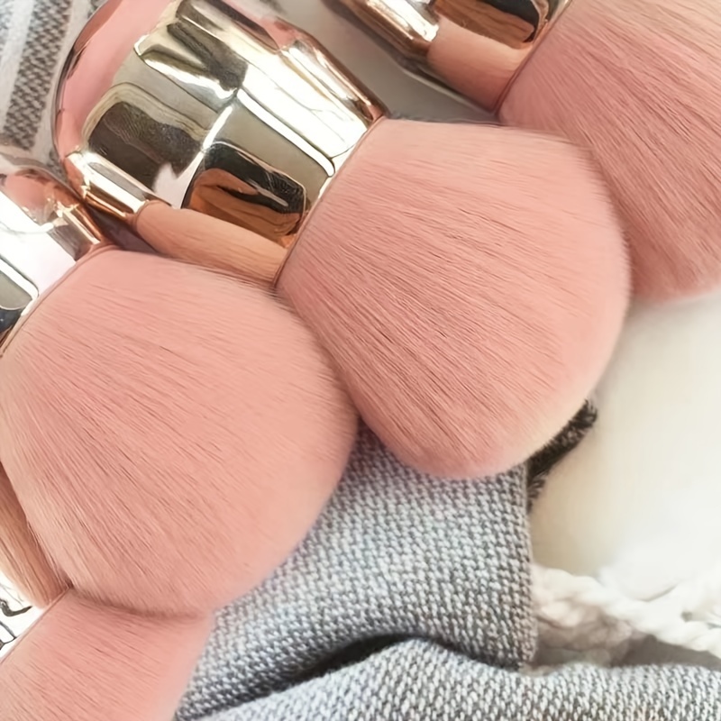 Mushroom Head Blush Makeup Brush + Makeup Sponge Puff, Fluffy Soft Hair  Facial Multi-purpose Makeup Brush Loose Powder Brush Large Blush Brush -  Temu