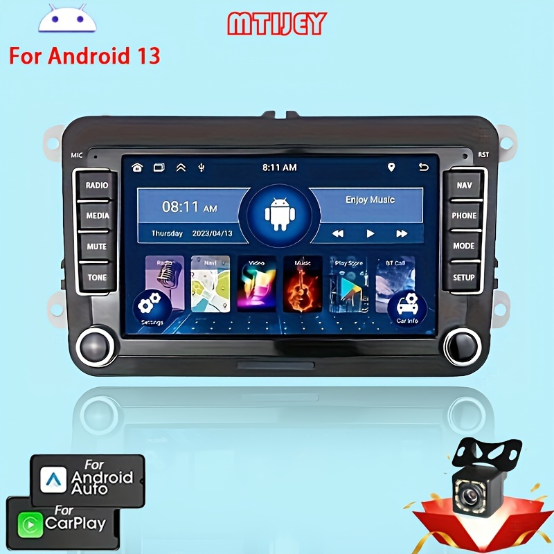 2+ Android Car Radio With Built in Wireless Carplay And - Temu