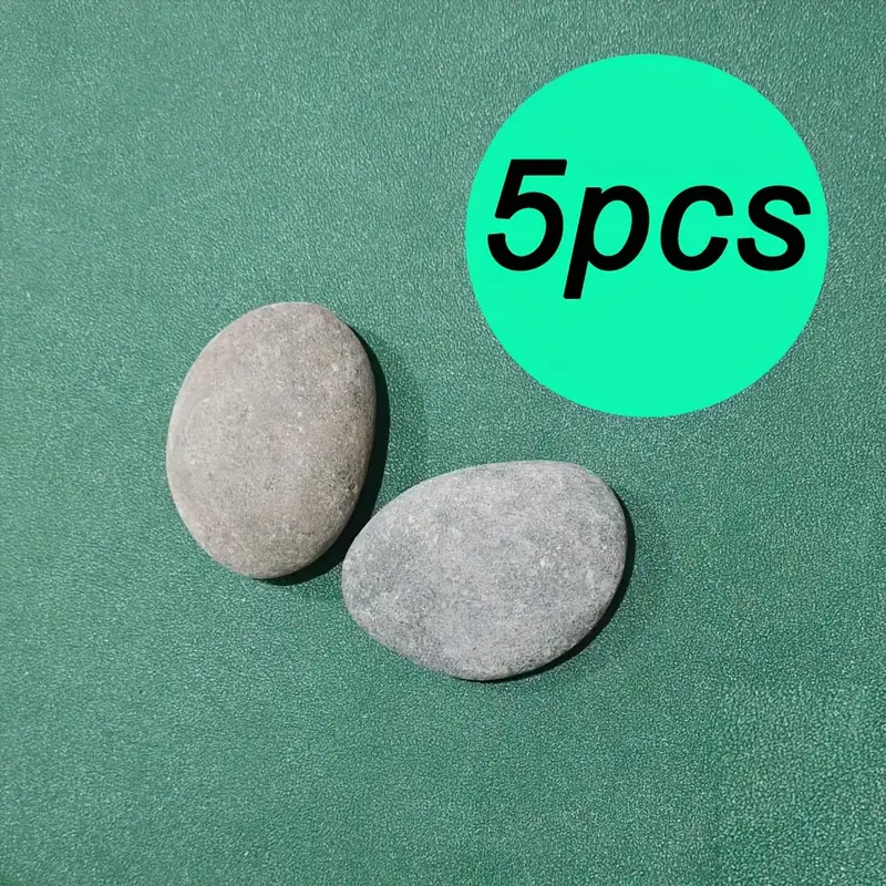 Ponwec 40pcs Rocks for Painting,Smooth Unpolished Craft Rocks Stones DIY Rocks Flat Assorted Size and Shapes Range Around 1.5-2.36 inch Each for