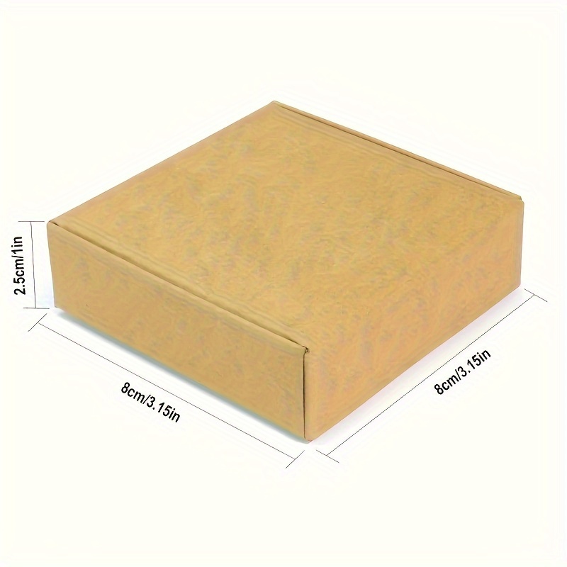 Kraft Paper Jewelry Brown Gift Boxes Suitable For Packaging - Temu