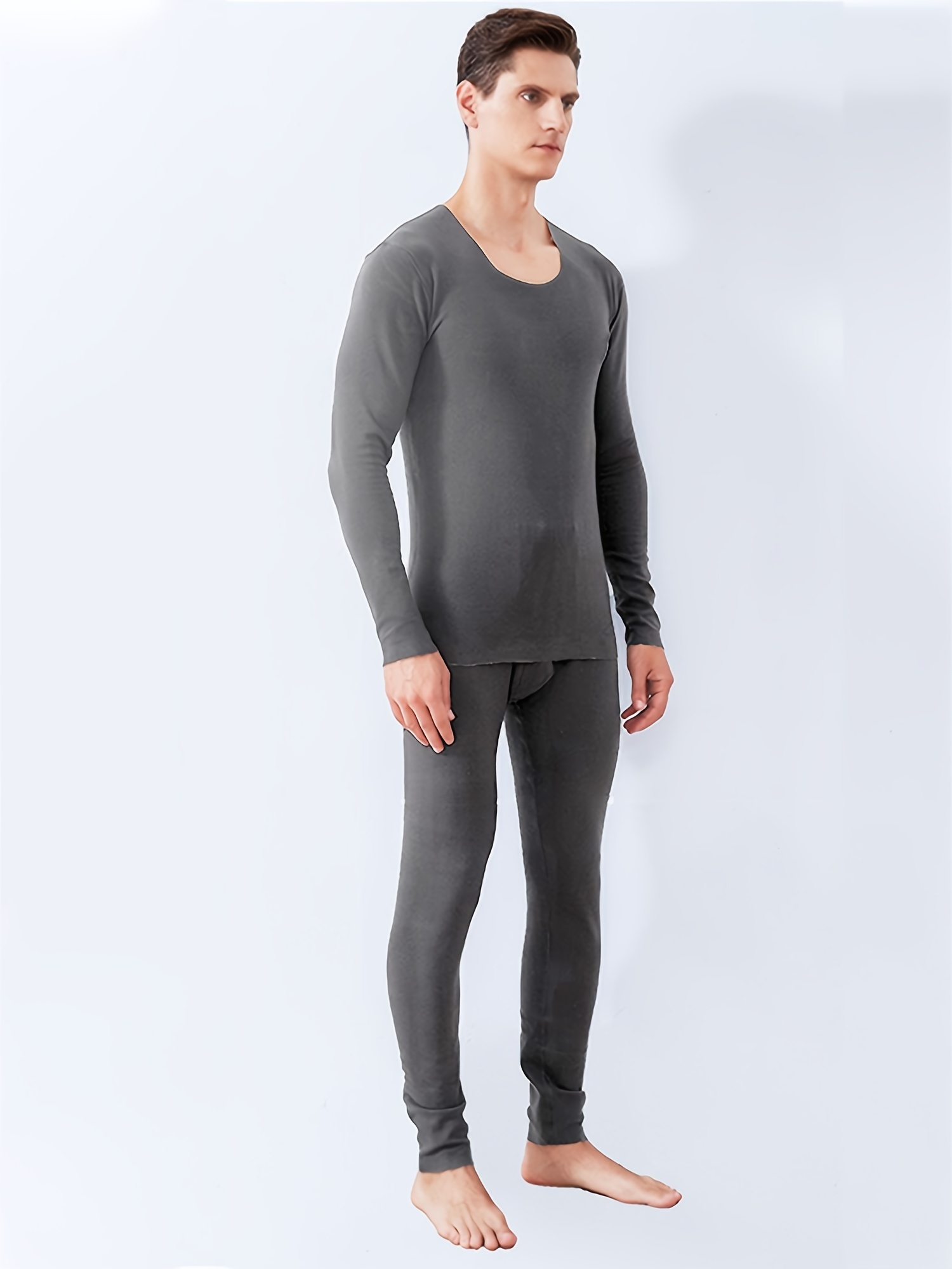 Men's Thermal Fleece Underwear Set, Warm, Flexible, Ultra Soft And ...