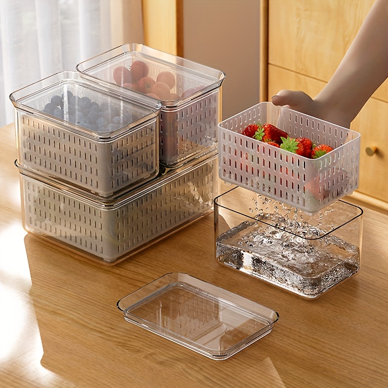 Freshness Preservation Boxes, Silicone Sealed Containers, Freezer Safe Food  Storage Container, Multipurpose Rectangle Latch Boxes For Fruits,  Vegetables, Crispers, Meat, Eggs & More! Kitchen Accessories - Temu