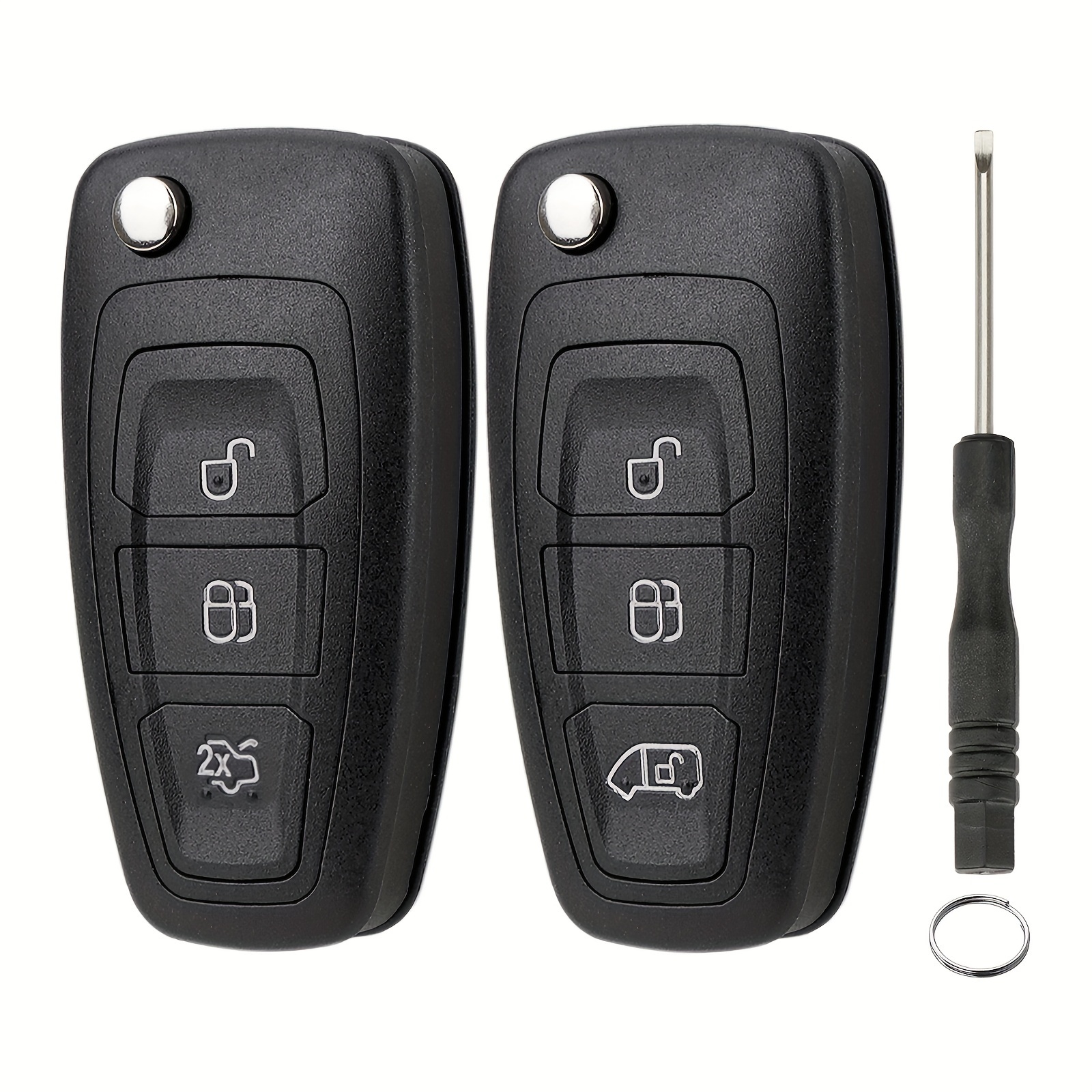 Remtekey CE0536 2 Button Remote Flip Car Key Shell Fob Case HU83