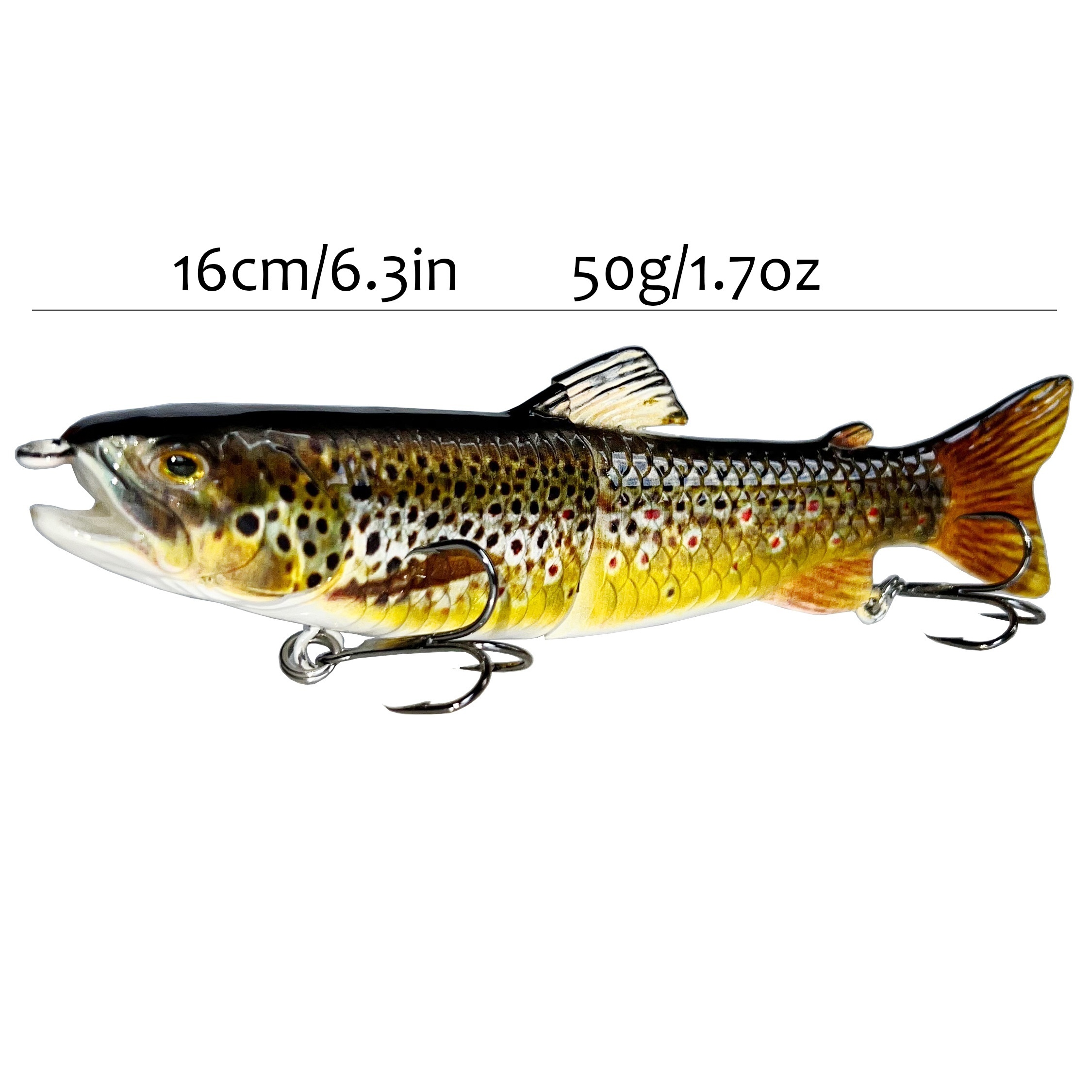 Bionic Sinking Minnow Fishing Lure Multi Sections Artificial - Temu