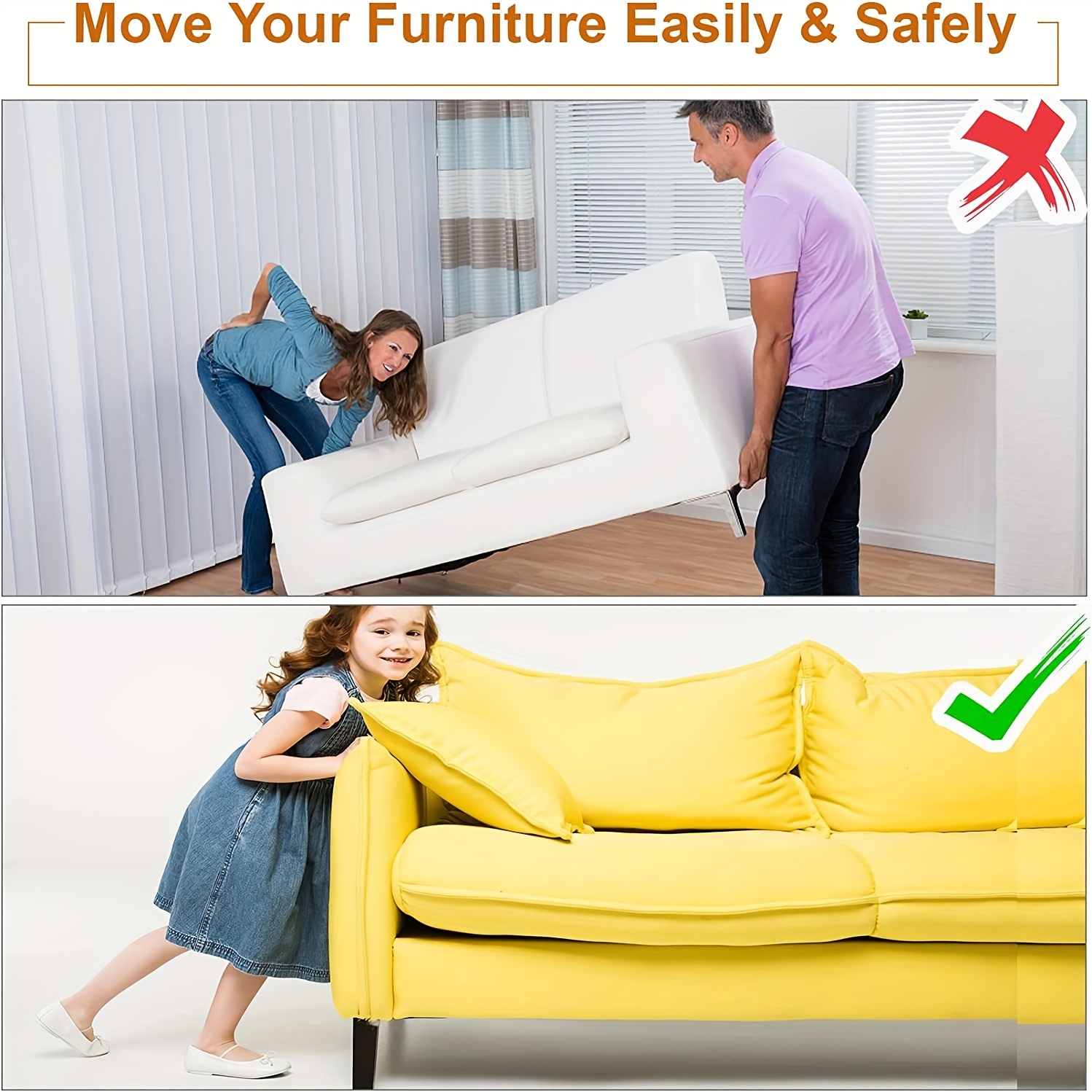 Furniture Sliders For Carpet, Hardwood Floor Felt Protectors Mat