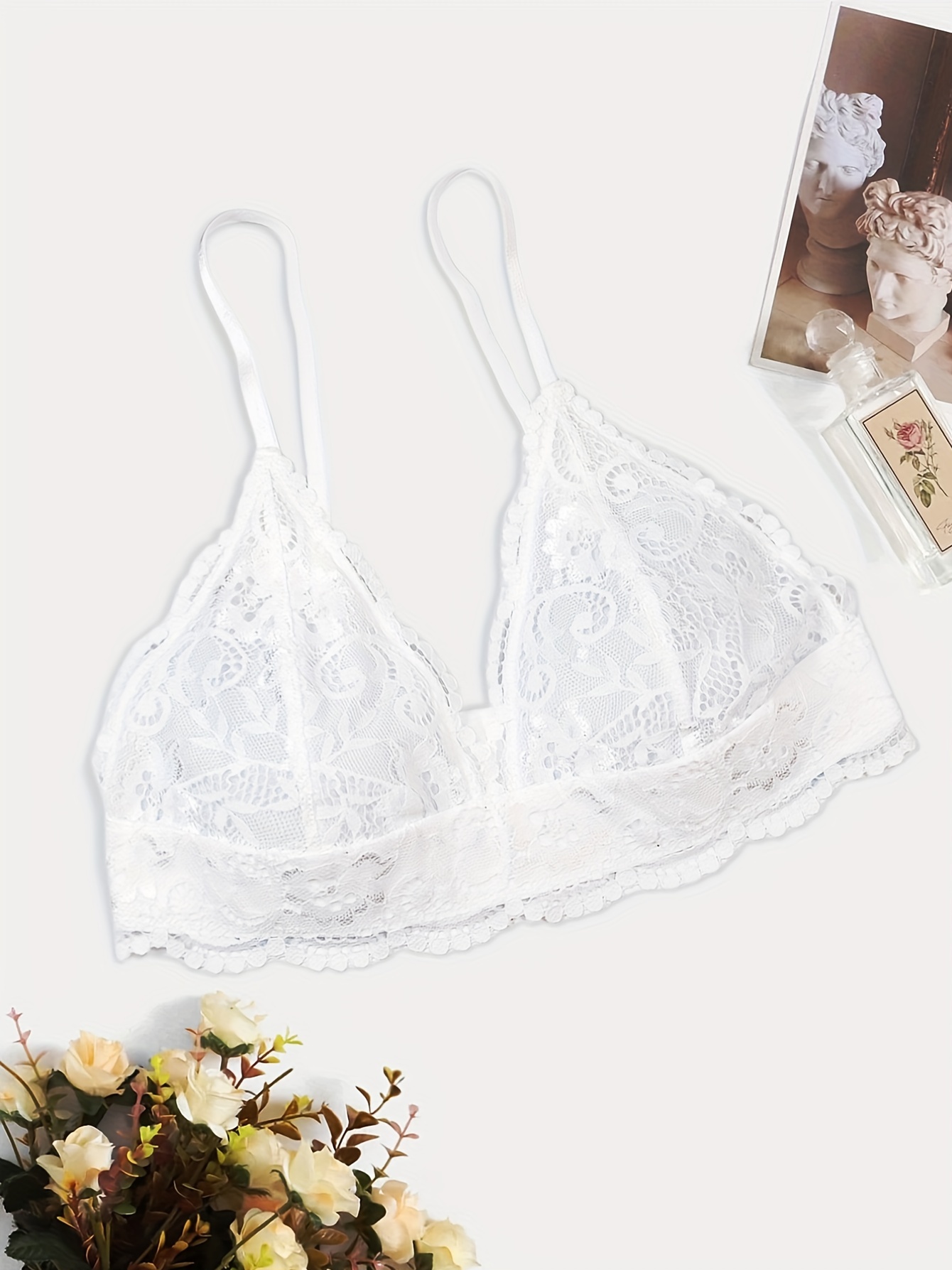 Seductive Women's See-Through Bra Set - Tempting Three-Point Lingerie for  Ultimate Sensuality