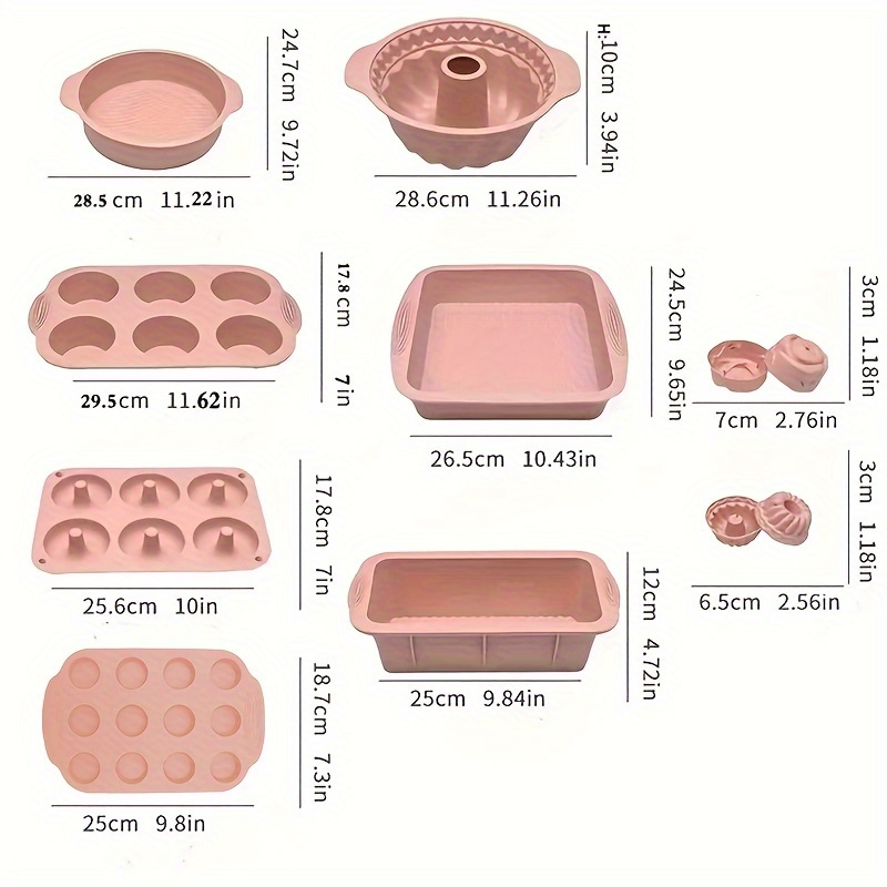 Baking Tools Set, Cake Pan, Pizza Pan, Muffin Cups And More, Baking Sheets,  Kitchen Gadgets, Kitchen Stuff, Kitchen Accessories - Temu