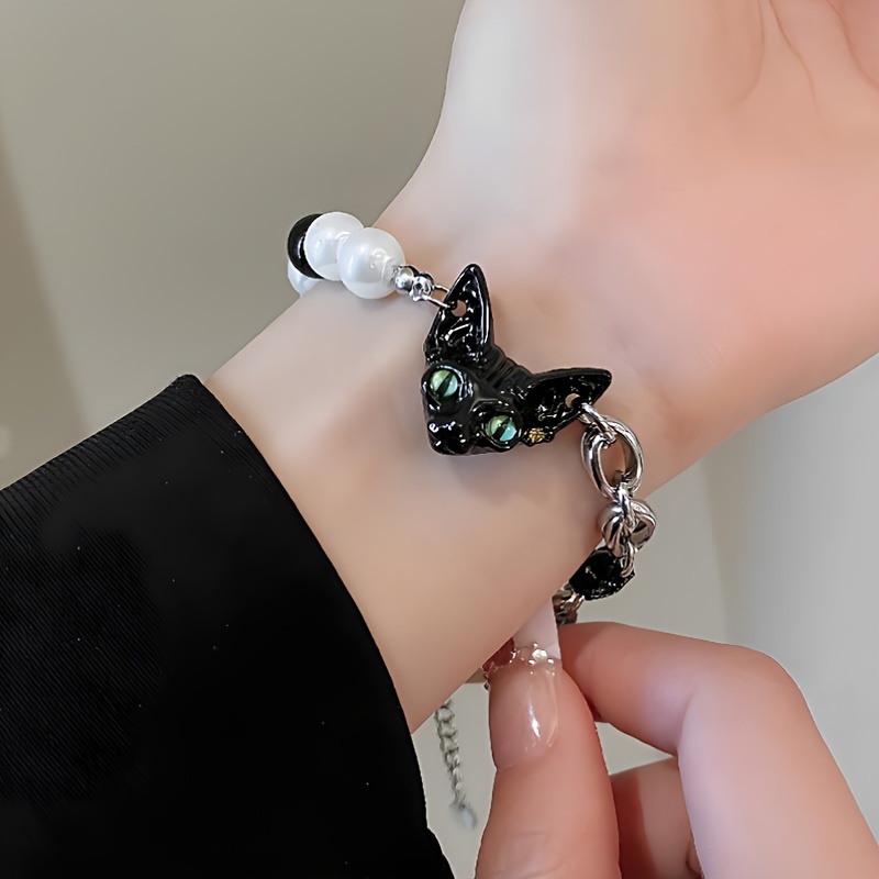 VTELI Cute charm bracelet for women and Girls with kitty cat style, This  kids' chain bracelet is perfect for girls and makes an ideal birthday gift  for them. - Yahoo Shopping