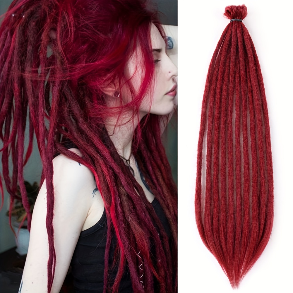 Handmade Dreadlock Synthetic Extensions Straight Crochet - Temu Canada