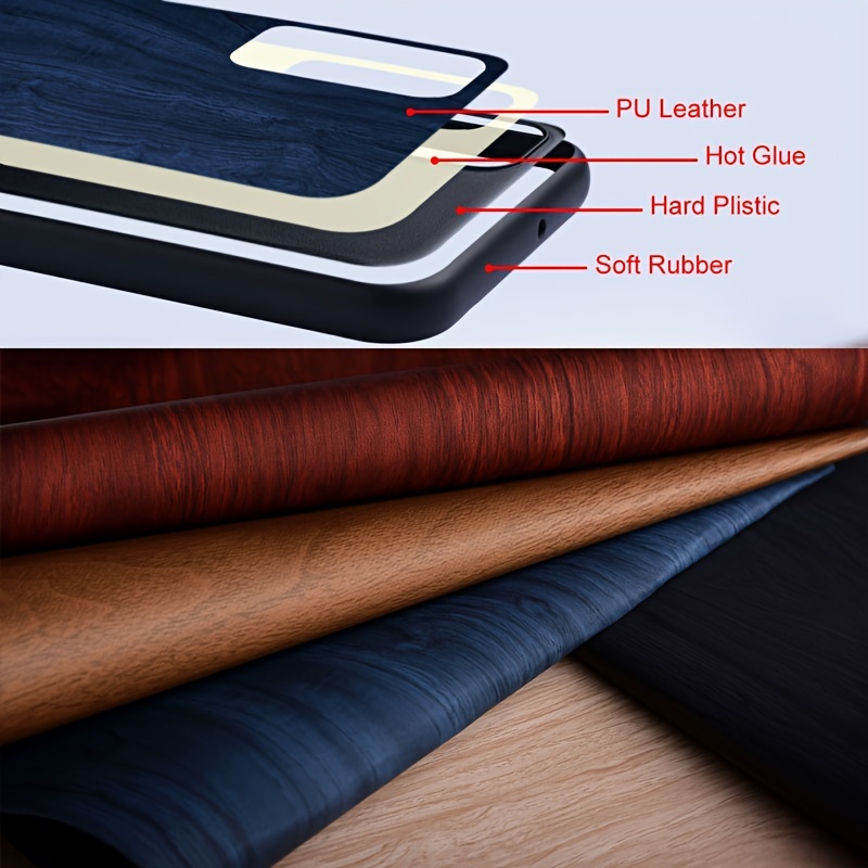 Case Xiaomi Redmi Note 12 11 10 9 8 Pro Funda Bamboo Wood - Temu