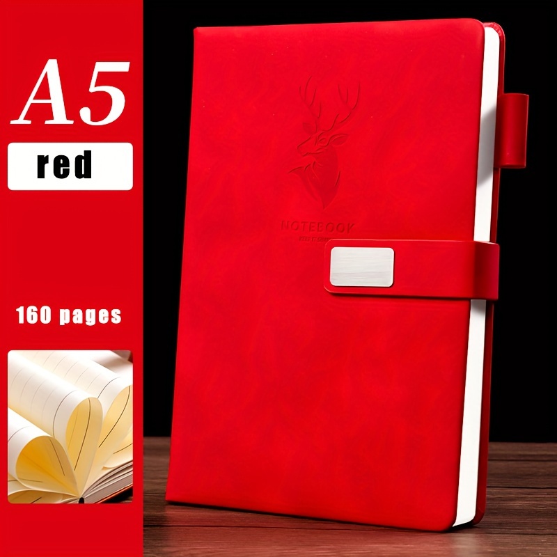 Leather A5 Notebook 160 Page Senior Student Diary Book - Temu Switzerland