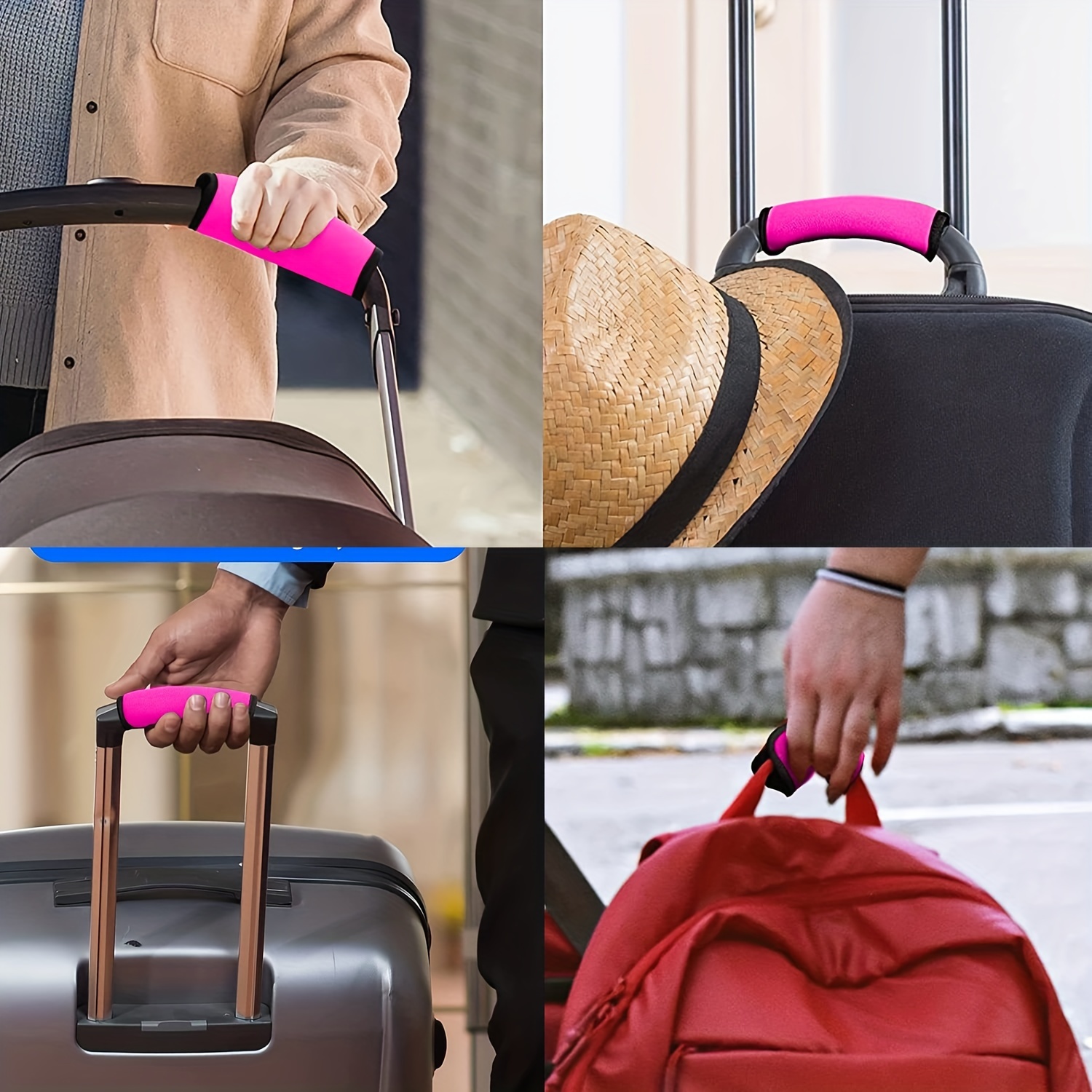 2Pcs Bag Handle Wrap Luggage Bag Handle Cover Suitcase Handle Hand  Protector 