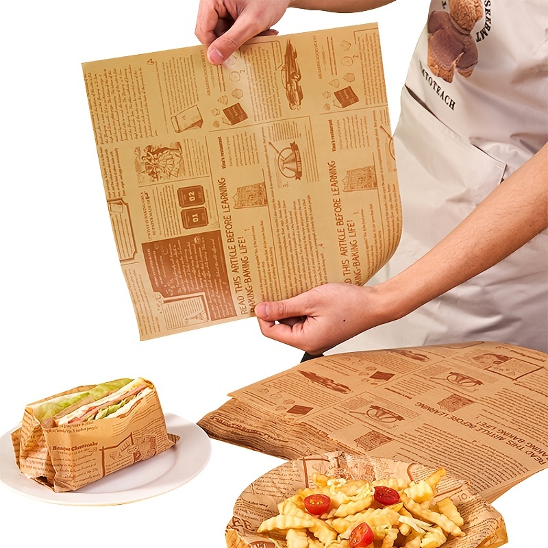 Deli Paper Sheets Sandwich Wrap Paper - 12x12 Food Wrapping