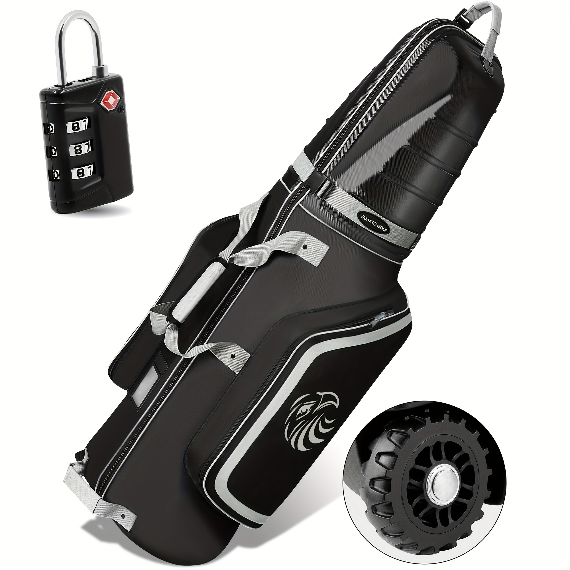 Tête de tige de support de sac de voyage de golf de télescope, protecteur  antidérapant réglable de club de golf de sac de golf, accessoires de golf -  Temu Belgium