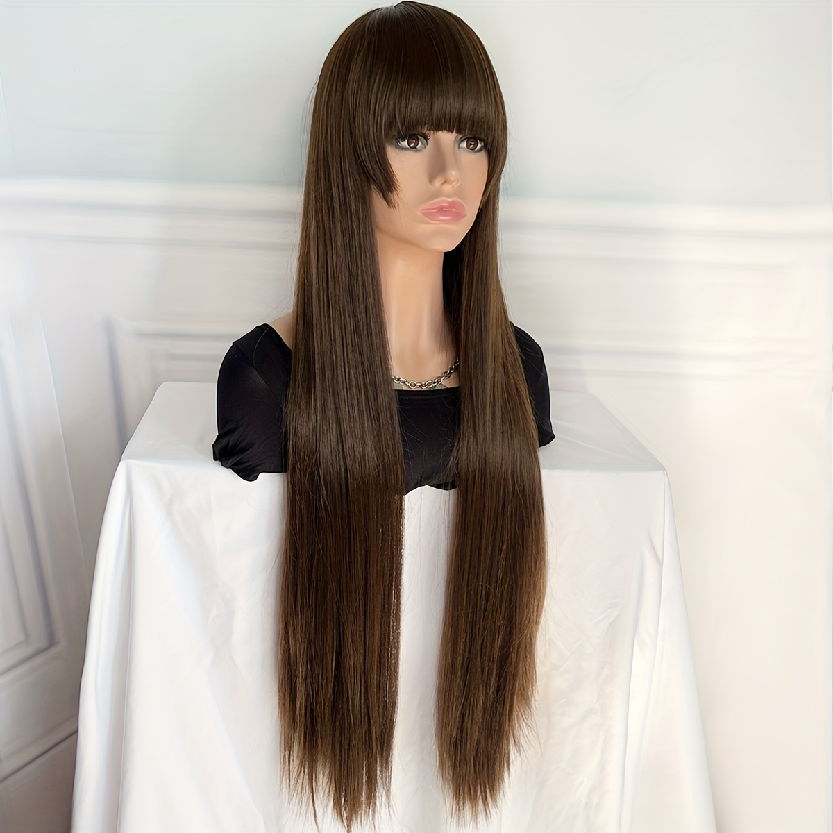 40” LACE FRONT FULL WIG EXTRA LONG STRAIGHT LAYERED MIDDLE PART LIGHT BROWN  MIX