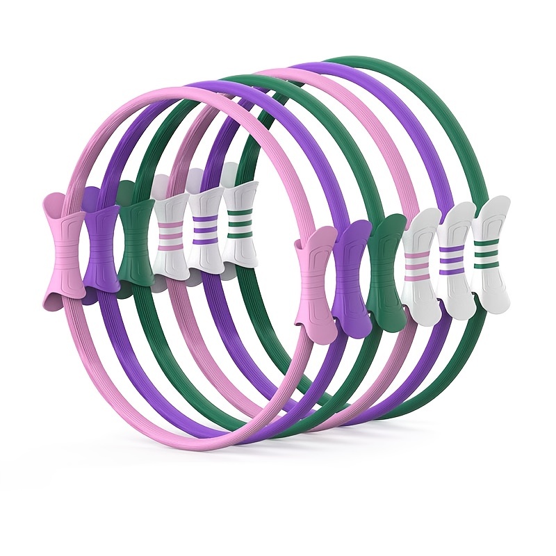 Pvc Pilates Yoga Circle Polychromatic Yoga Ring Handles - Temu