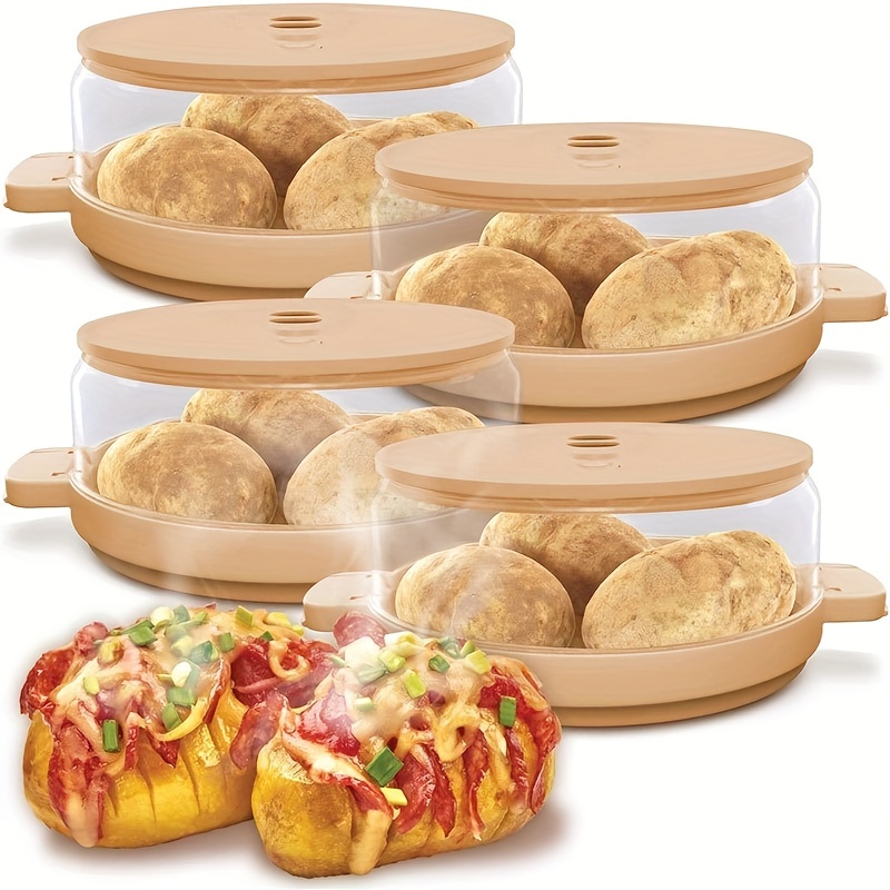 

Microwave Potato Cooker - Quickly And Easily Cooks Soft Potatoes - Dishwasher-safe And Convenient Kitchen Gadget
