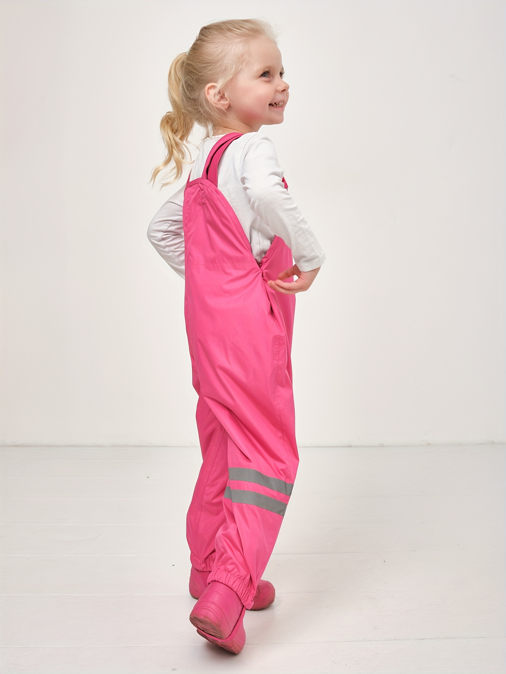 Suse's Kinder Fleece Lined Rain Pants or Overalls for Kids