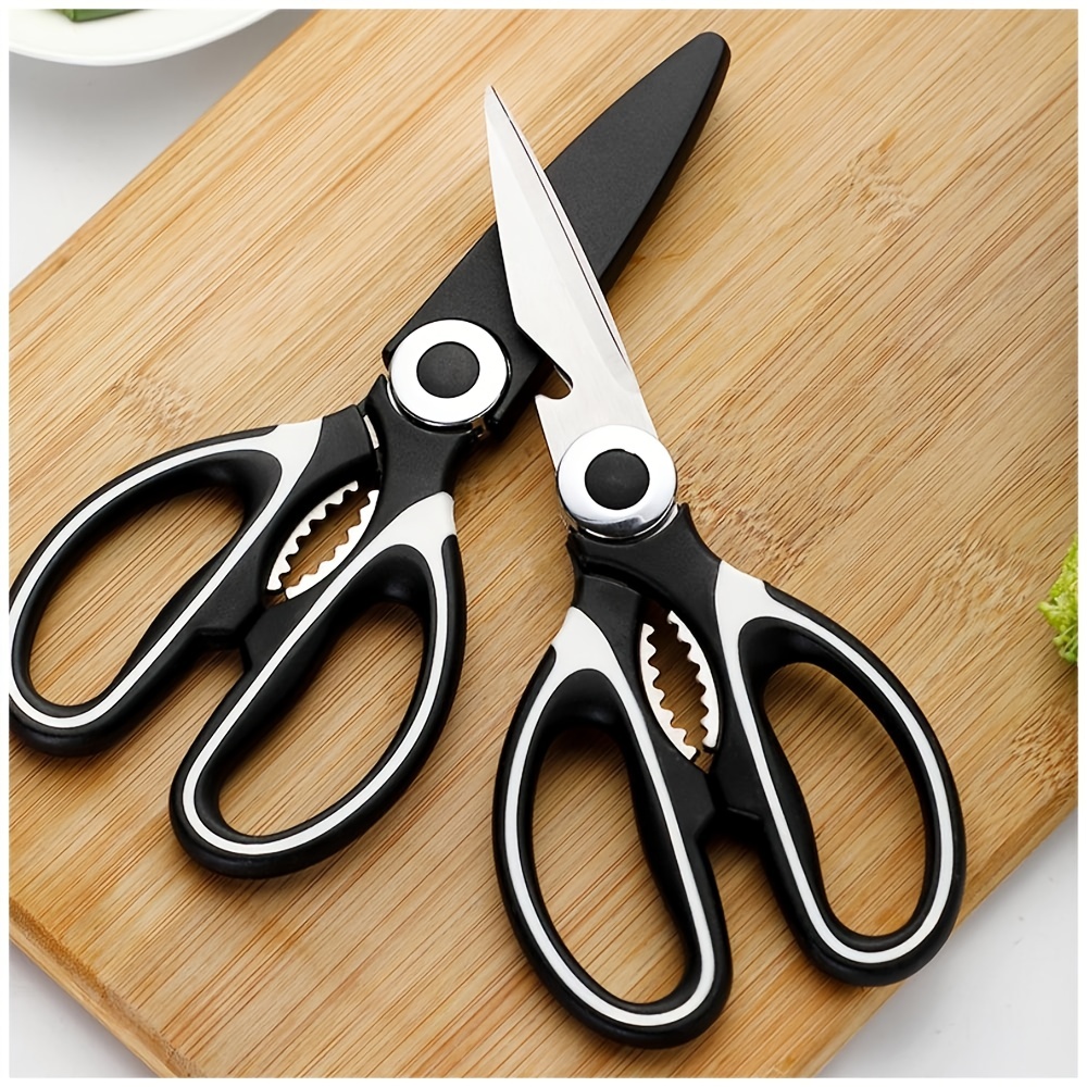 1pc BBQ Scissors, Sharp Kitchen Scissors, Stainless Steel Multipurpose  Shears For Meat Cutting, Kitchen Supplies