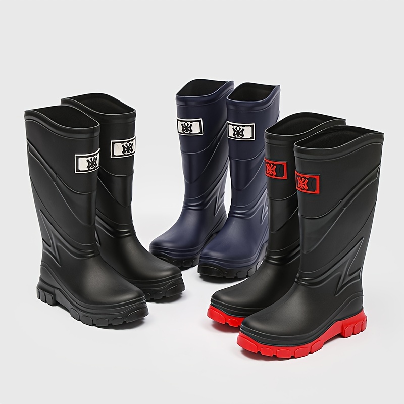Botas altas para la lluvia para mujer y zapatos impermeables de jardín,  botas de lluvia antiresbaladitas para mujer, calzado ligero para la lluvia  y calzado de trabajo para exteriores - China Botas