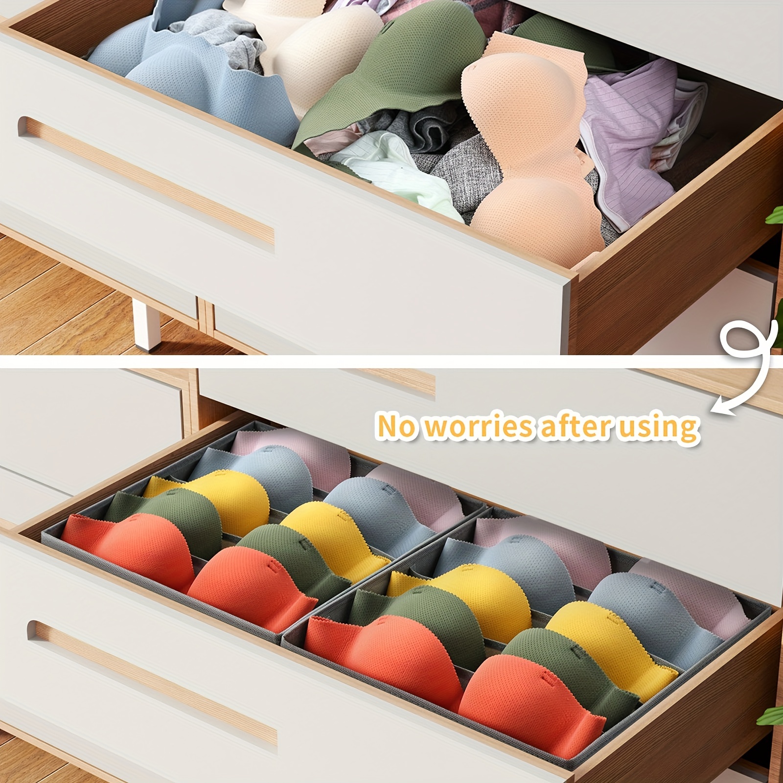 Stylish Functional Closet Drawer Organizer Underwear Sock - Temu