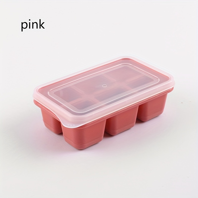 1pcs Ice Tray Ice Cube Ice Box Freezer Mold Freezer Household Refrigerator  Homemade Net Red Frozen Ice Box With lid Silicone