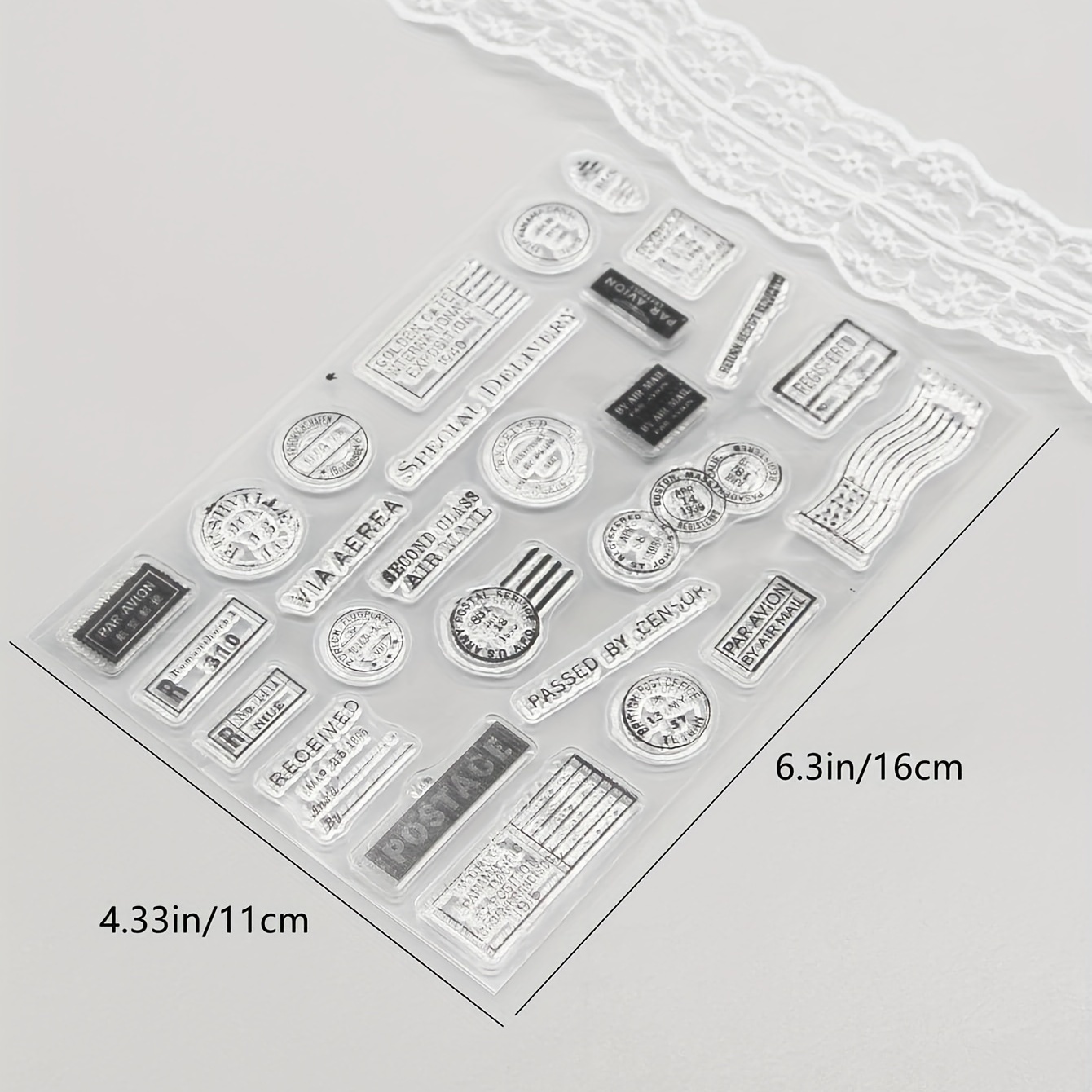 Clear Silicone Building English Letter Stamp For Diy Diary Tool,  Scrapbooking, Material Decoration