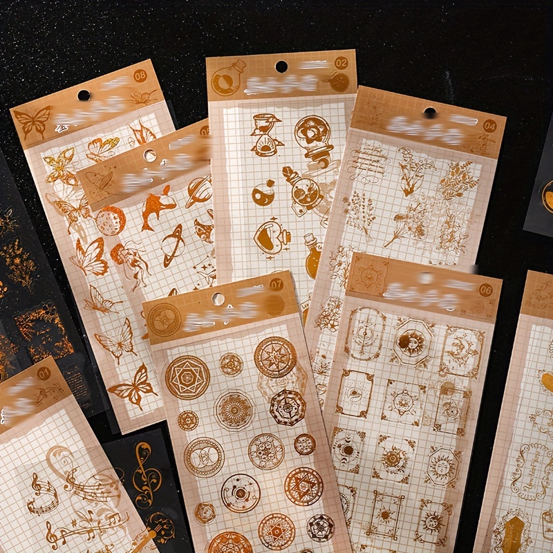 46pcs Persian legend mini paper flower color scrapbooking sticker Phone  Stickers Aesthetic Scrapbook Accessories Stationery