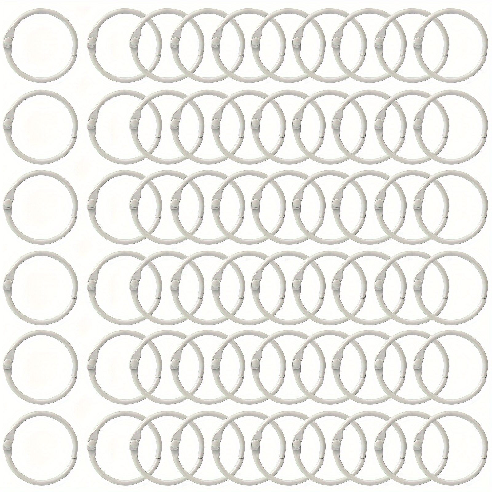  20 PCS Loose Leaf Binder Rings, NEWEST Small Binder Rings 1/2  Inch Plastic Book Binder Ring Paper Ring Strips Snap Split Binding Comb  Spines Office Book Ring for Notebook, Diary