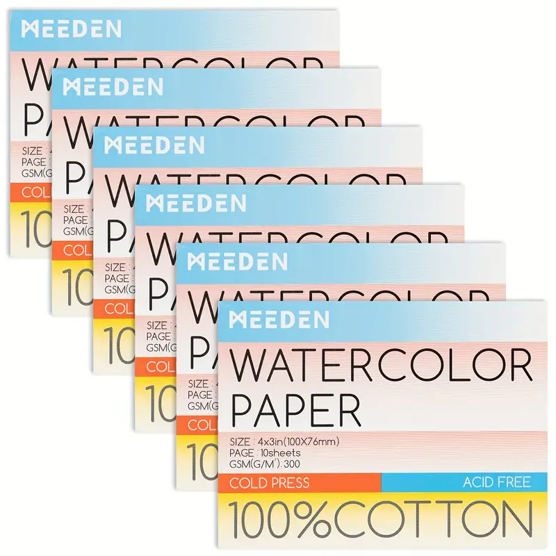 Meeden Watercolor Paper Pad Cold Press Acid free Watercolor - Temu
