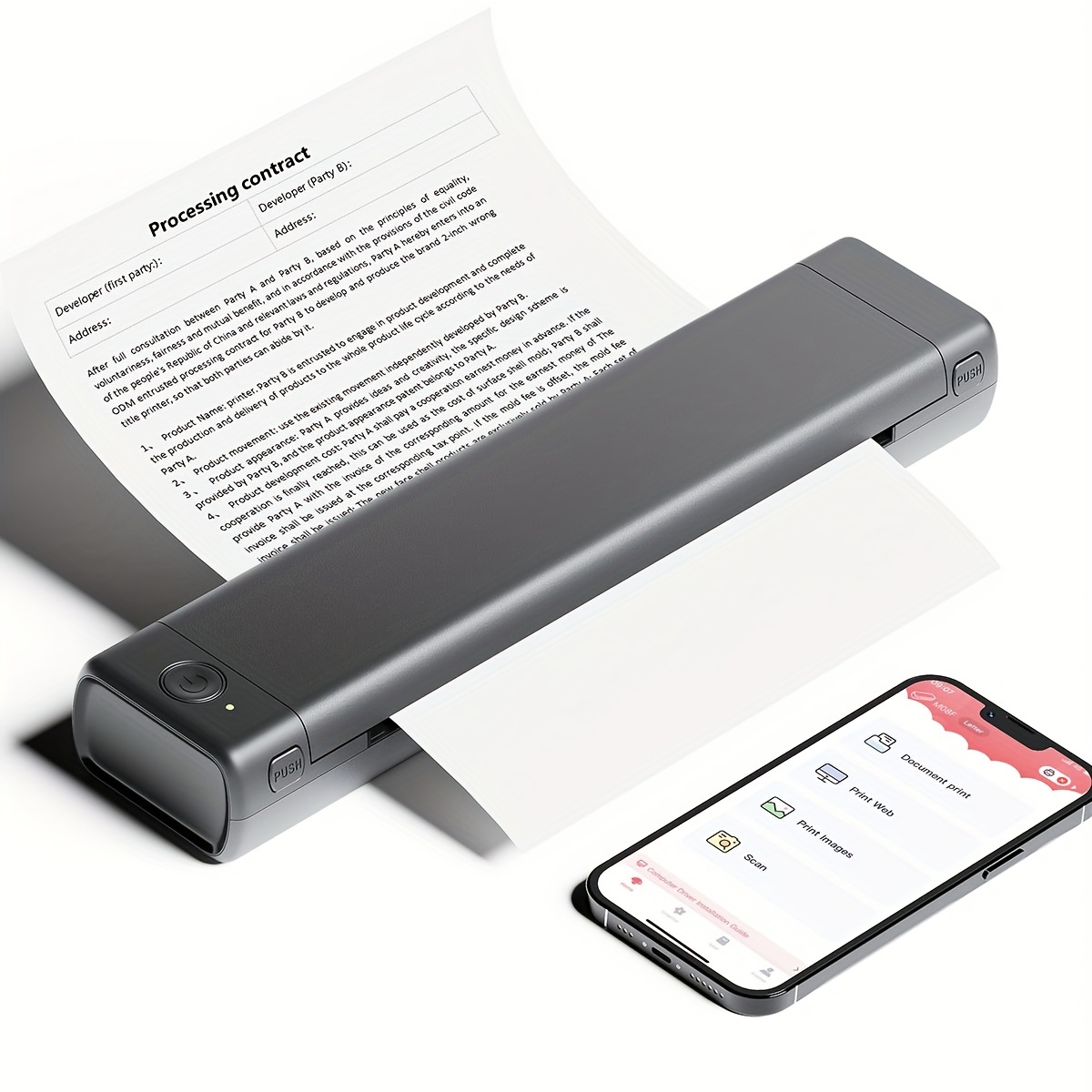 Phomemo Imprimante Portable Sans Fil Prend En Charge A4 8 - Temu Canada