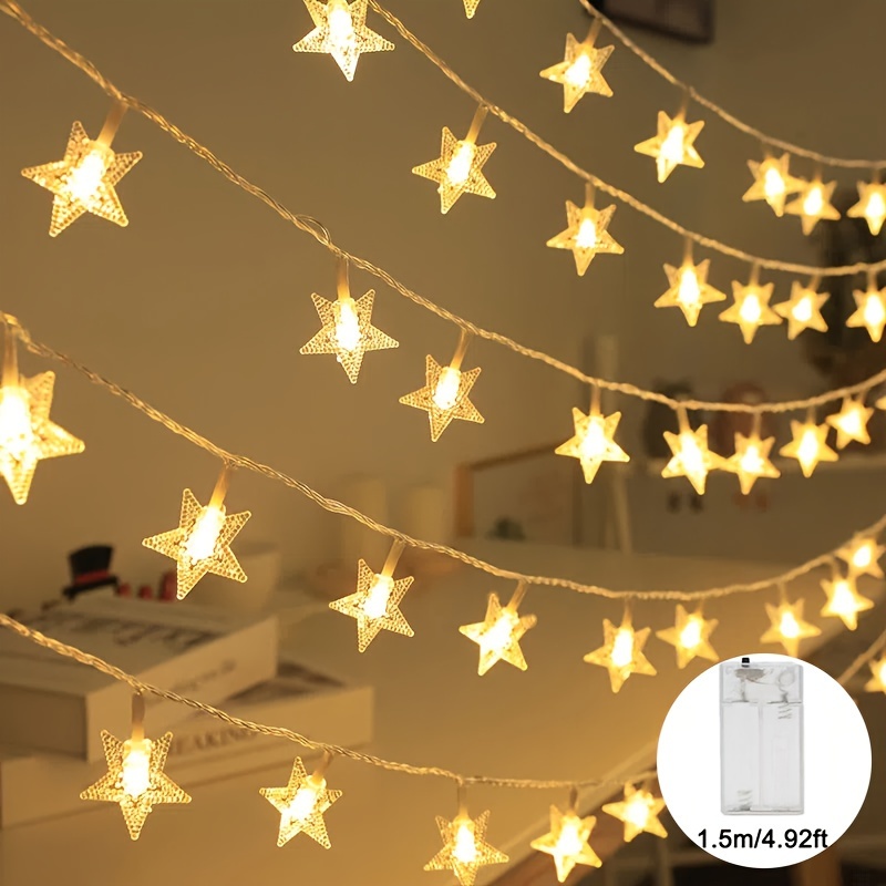 1pc 6m 40led Battery Operated Atmosphere Camping String Light For Outdoor  Tent, Christmas & Party Decoration