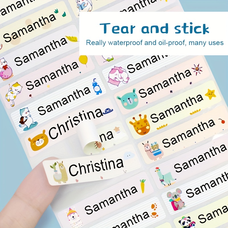 Custom Name Sticker Waterproof Office School Supplies