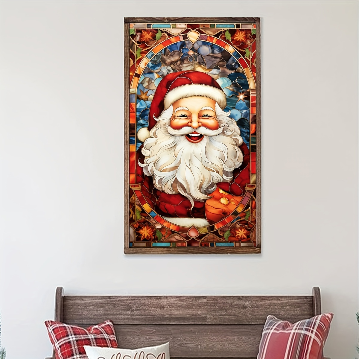 1set Santa Claus Diamond Painting Kit, 5d Diy Full Round Diamond