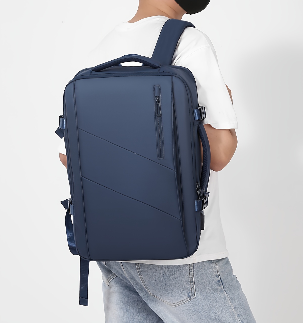 Mochila de viaje multifuncional para aventuras al aire libre, bolso de mano, mochila de senderismo, equipaje con múltiples bolsillos, gran capacidad, diseño simple y elegante, ideal para viajes de negocios o transporte diario