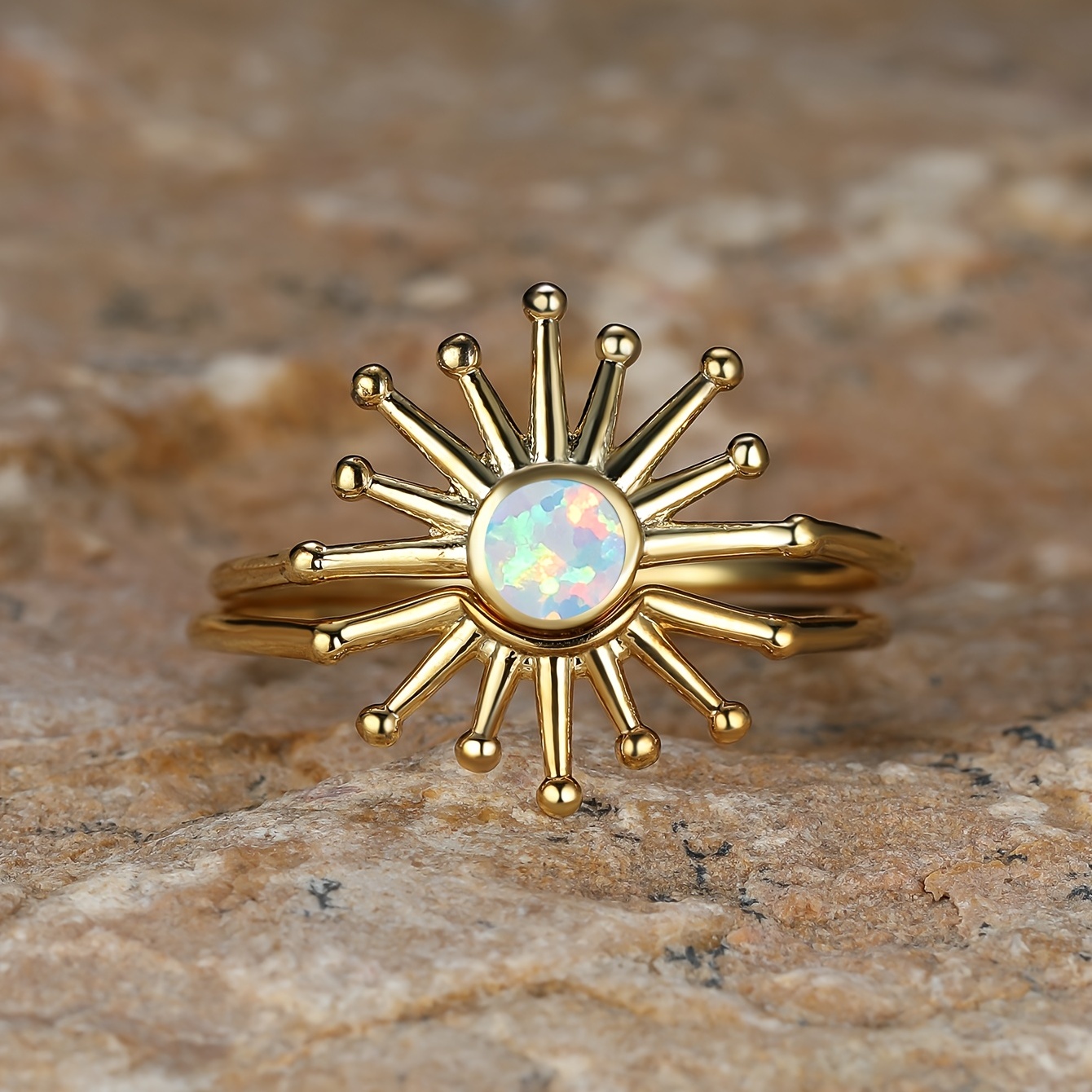 Opal deals sun ring